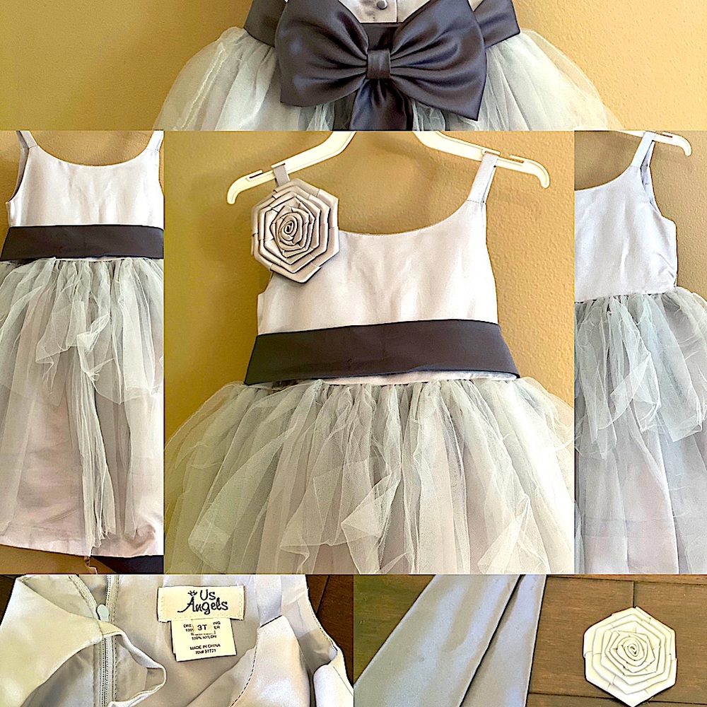 💍Grey Tulle and Stain Dress💍